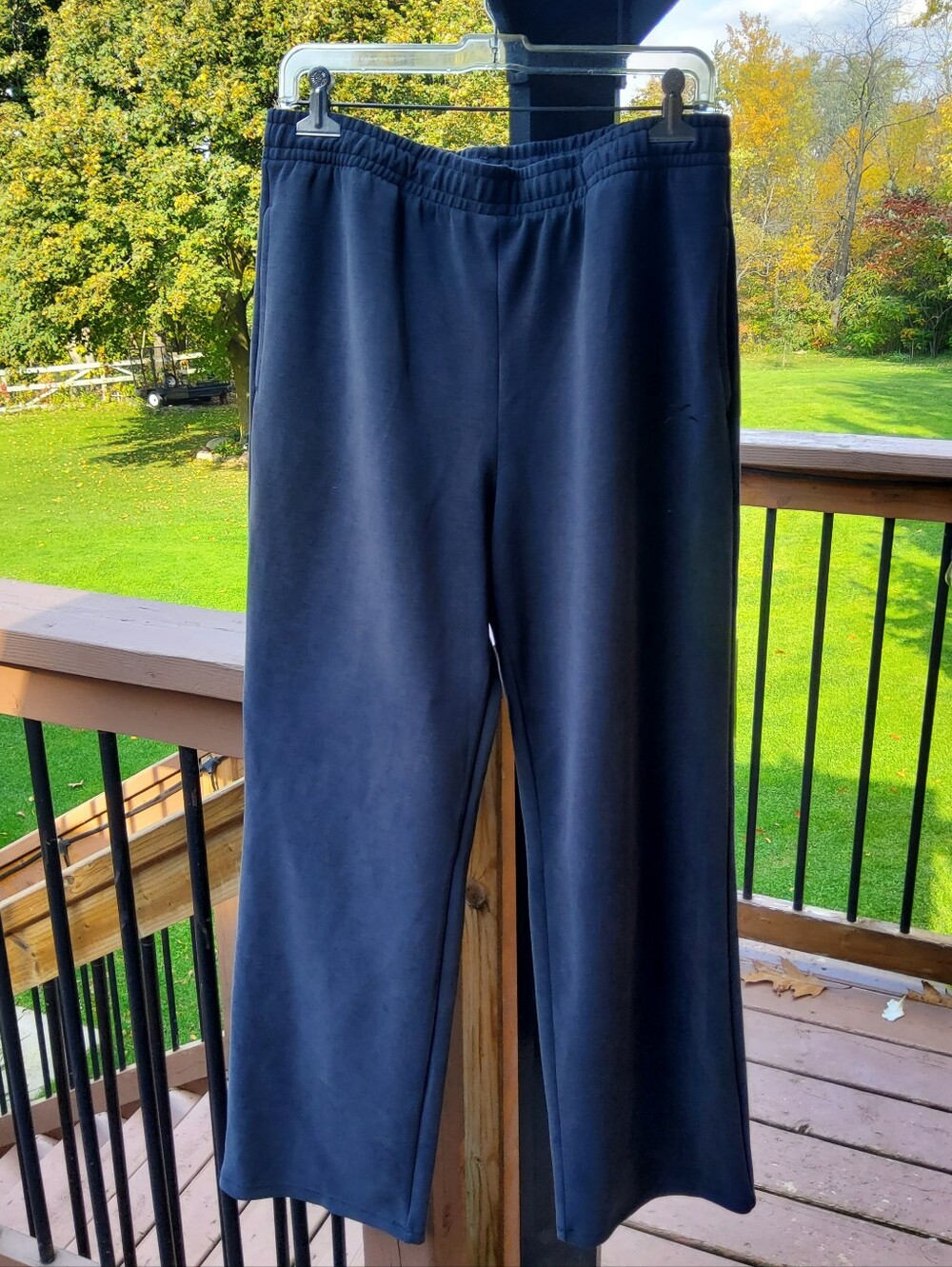 Lazypants Sueded Charcoal Elastic-Waist Wide-leg Track Pants